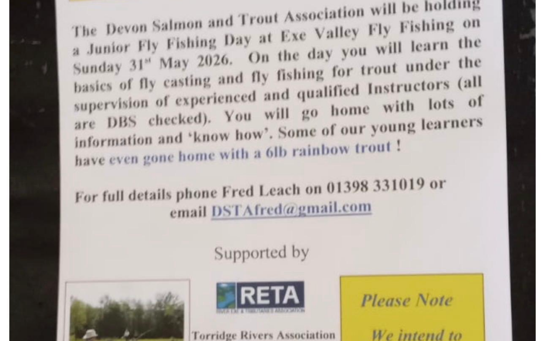 Junior fly fishing Day 31st May 2026